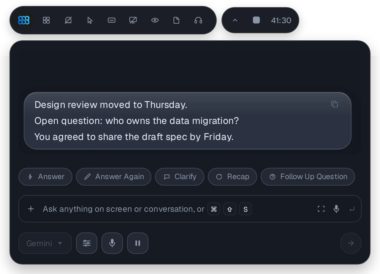 Nextly recap of a meeting